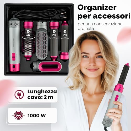 Profici care  Hot Air Plate 1000W Grigio Rosa